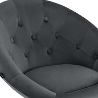 CLP Barhocker London Samt schwarz – Produktabbildung 7