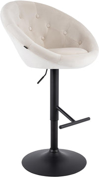CLP Barhocker London Samt schwarz – Produktabbildung 8
