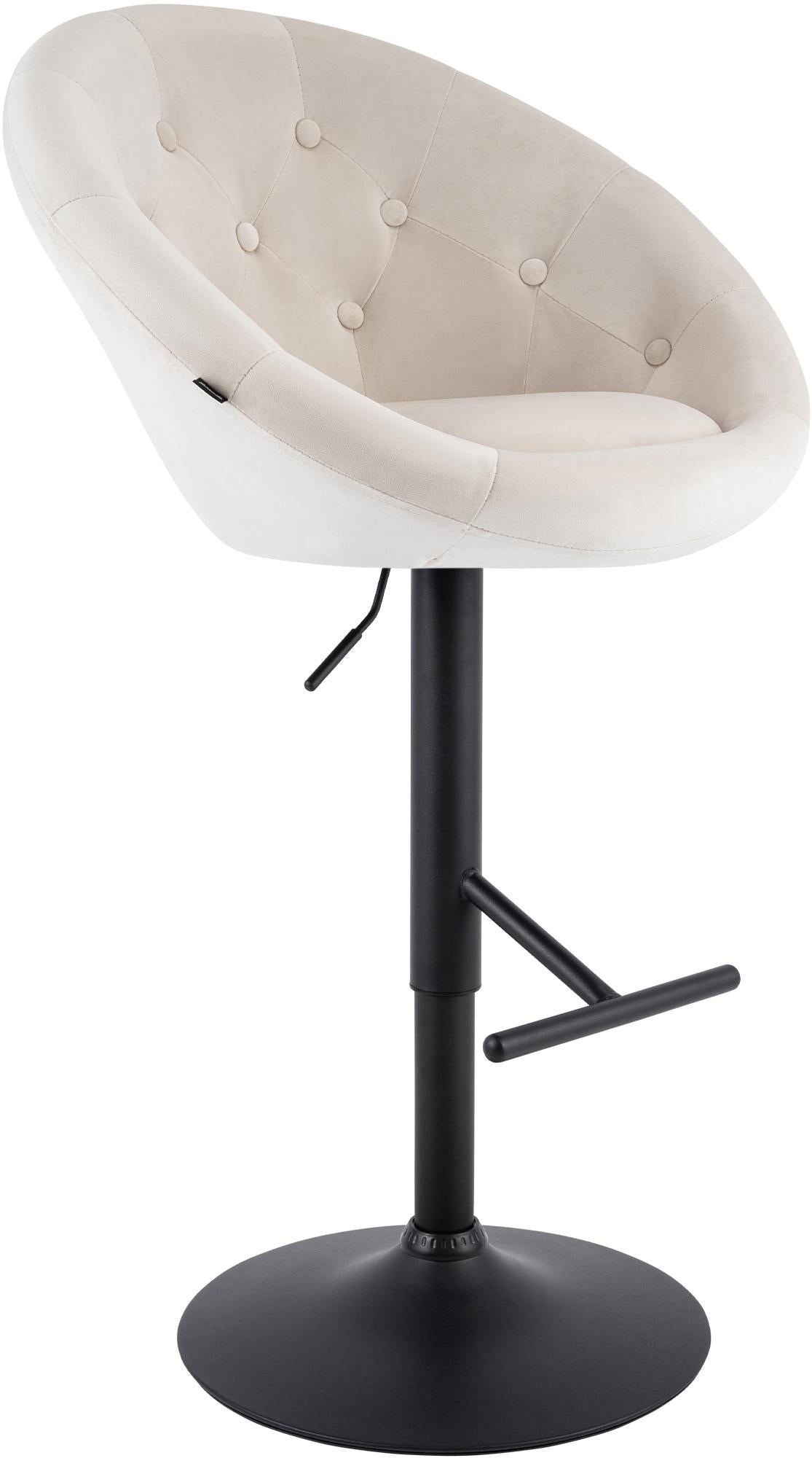 CLP Barhocker London Samt schwarz – Produktabbildung 8