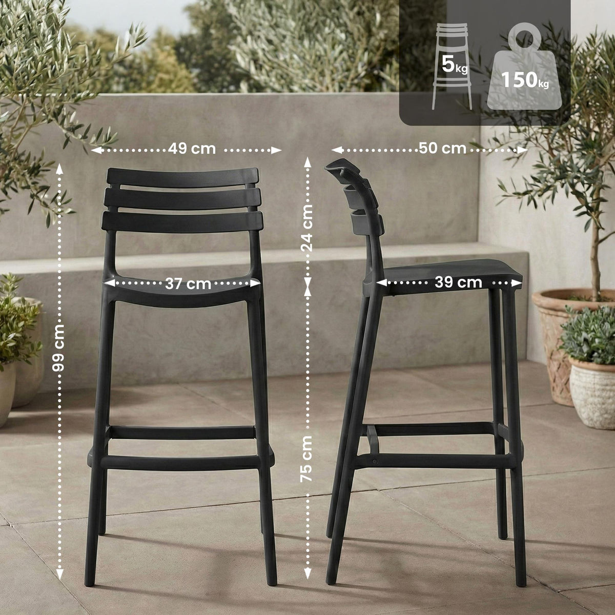 CLP Barhocker Rafan – Produktabbildung 2