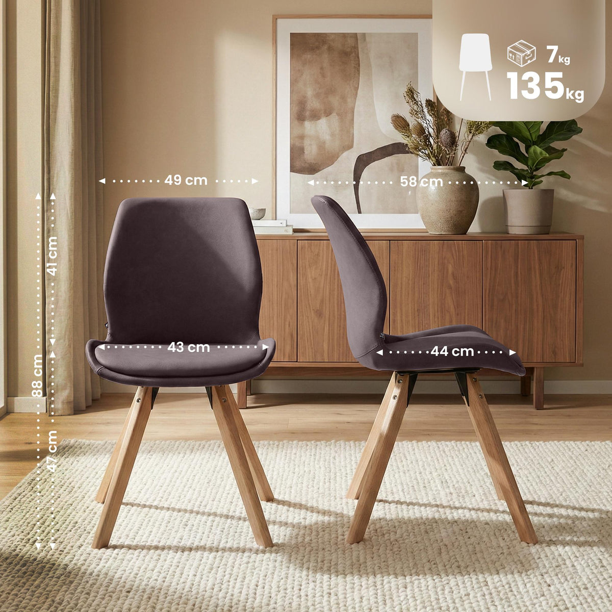 CLP 4er Set Stuhl Luna Kunstleder – Produktabbildung 9