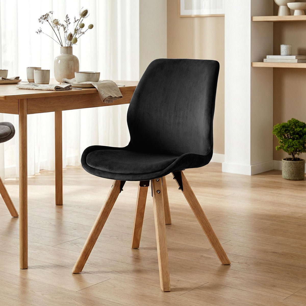 CLP 4er Set Stuhl Luna Samt – Produktabbildung 10