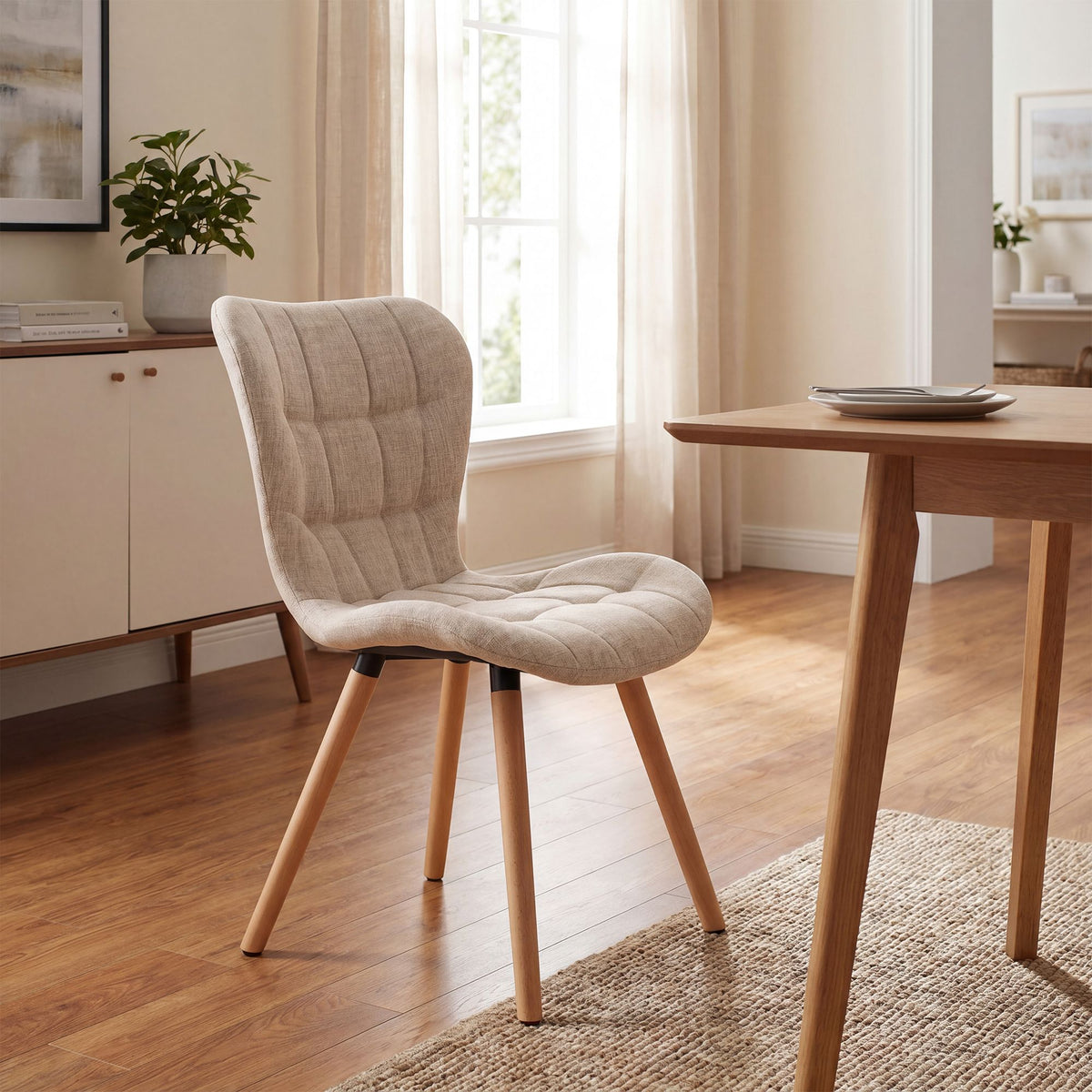 CLP Stuhl Elda Stoff natura – Produktabbildung 3