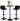 CLP 2er Bartisch Set Velor Kunststoff