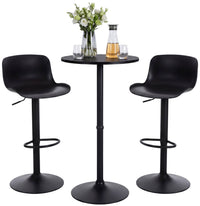 CLP 2er Bartisch Set Velor Kunststoff