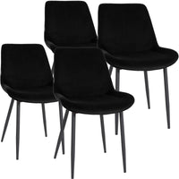 CLP 4er Set Esszimmerstühle Victoria Samt – Produktabbildung 8