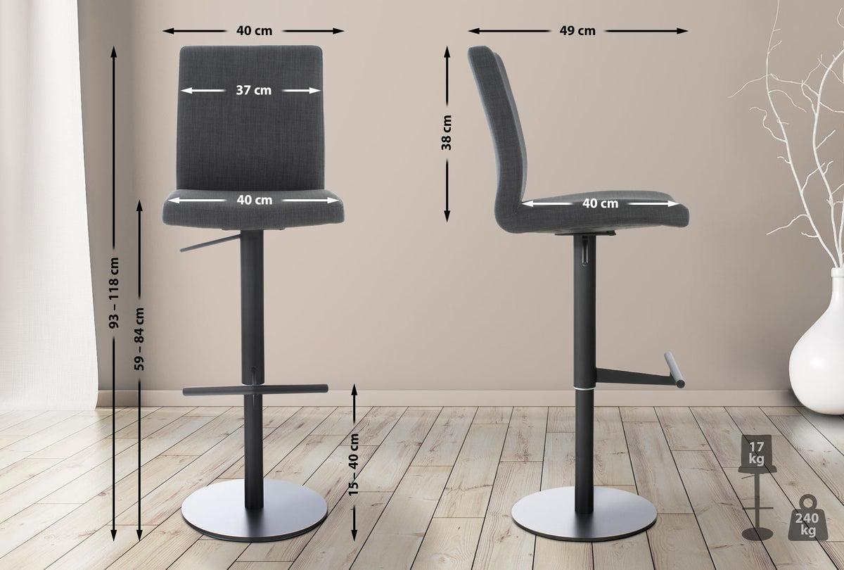 CLP Barhocker Cadiz Stoffbezug – Produktabbildung 9