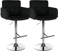CLP 2er Set Barhocker Los Angeles Samt chrom – Produktabbildung 8