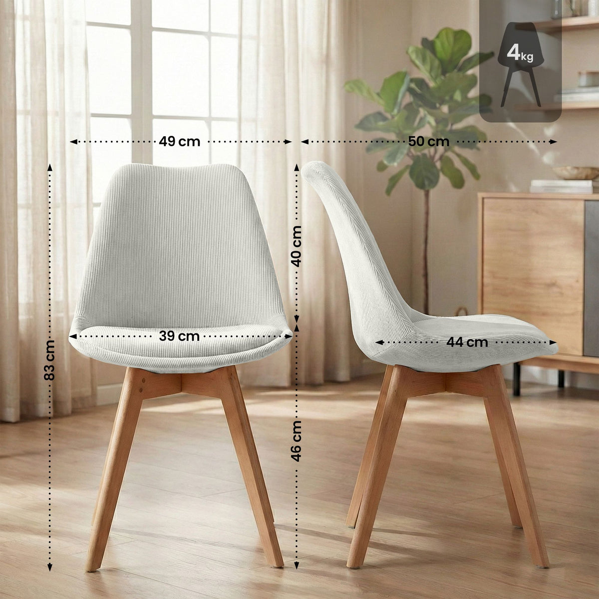 CLP Stuhl Linares Cord – Produktabbildung 2