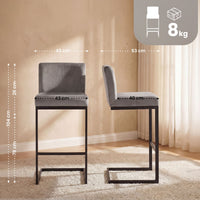 CLP Barhocker Hopewell Samt B – Produktabbildung 9