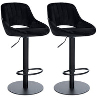 CLP 2er Set Barhocker HD Milet B Samt