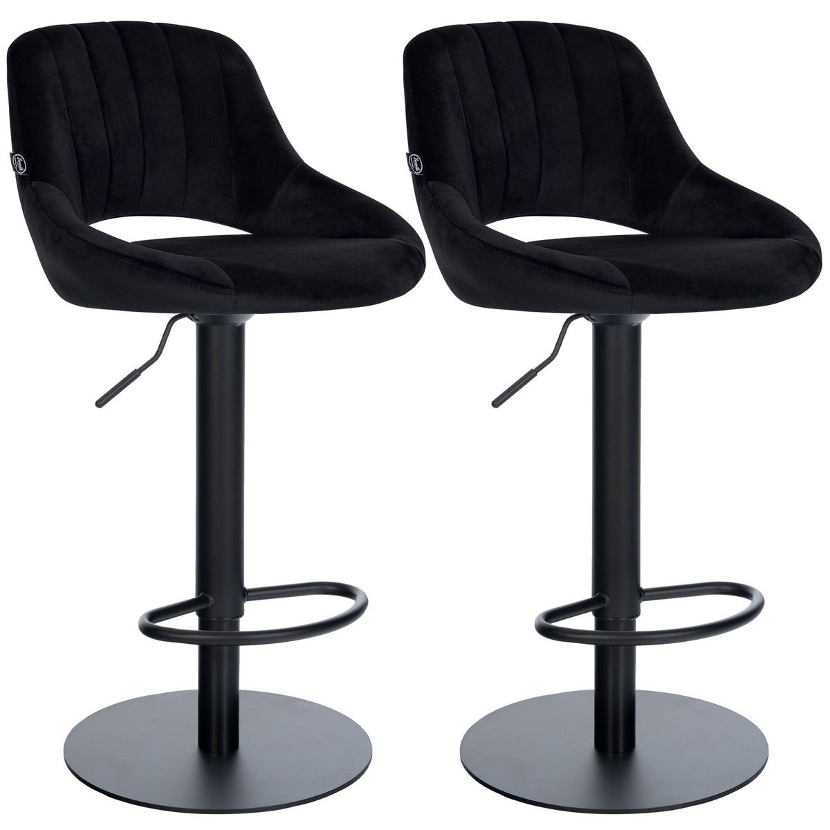 CLP 2er Set Barhocker HD Milet B Samt