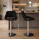CLP 2er Set Barhocker HD Milet C Kunstleder – Produktabbildung 9