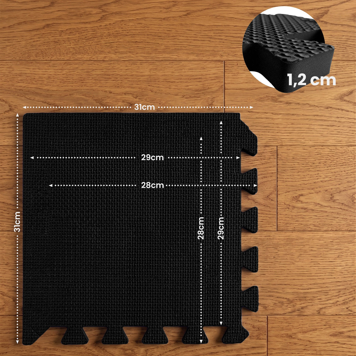 CLP V2 Bodenschutzmatte 31x31 cm Set – Produktabbildung 2