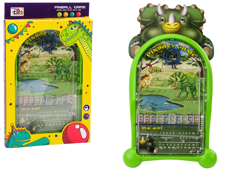 Dinosaur pinball arcade game standing green