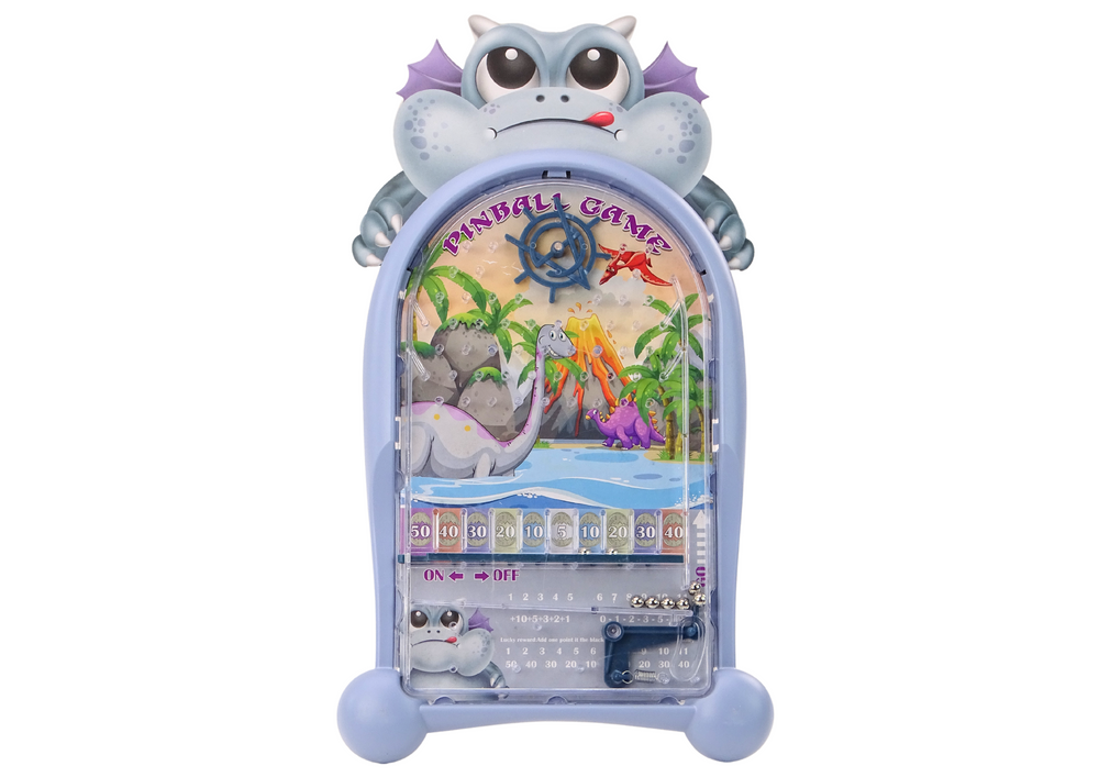 Pinball Arcade Game Dinosaur Dragon Blue Stand (2)