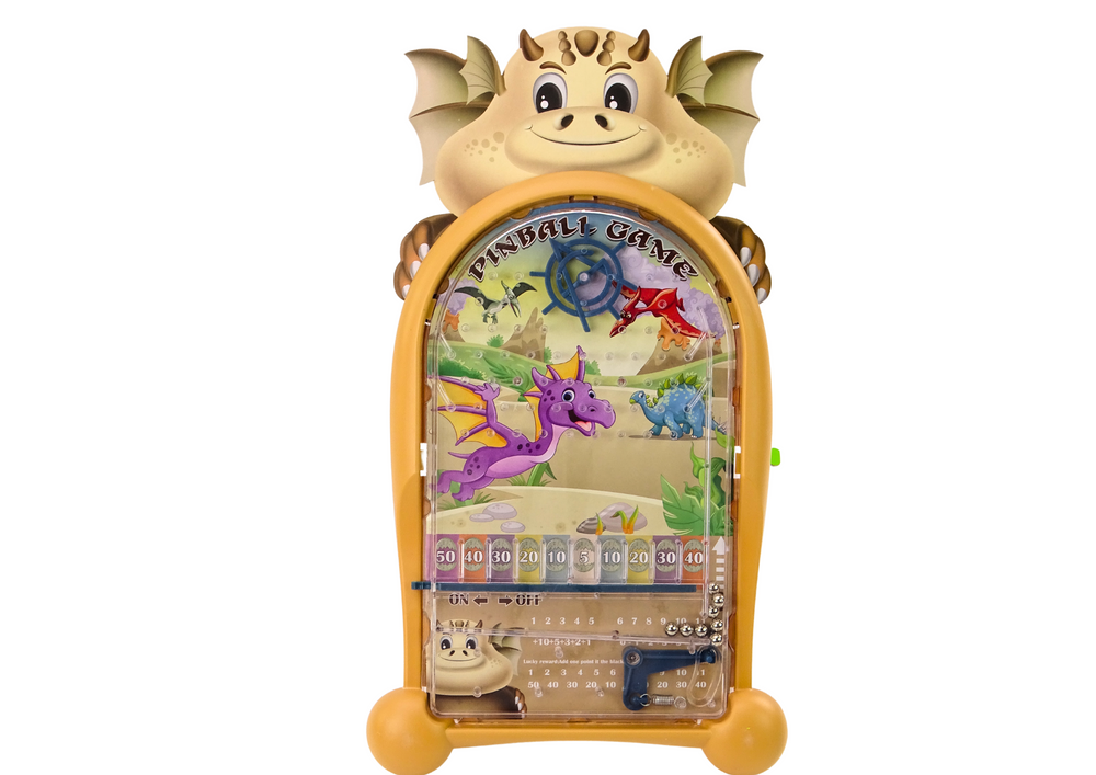 Arcade Pinball Dinosaur Dragon Stand Beige (2)