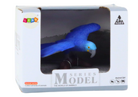 Exotic bird figurine parrot blue macaw 8.5 x 8 cm (3)