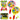 Children's badminton rackets animals yellow pink