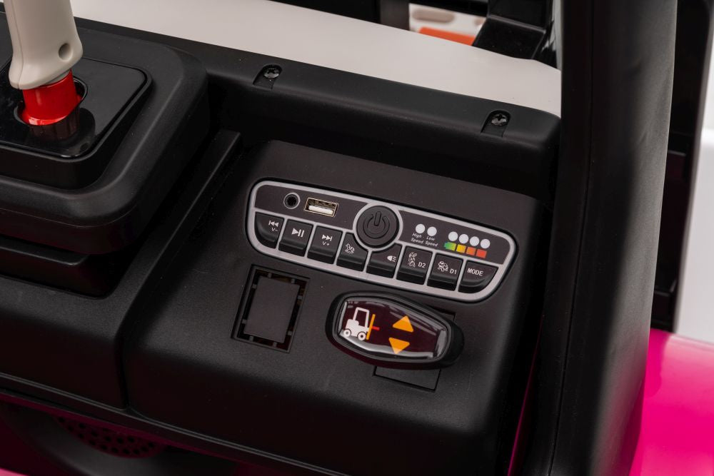 XMX638 Pink Battery-Powered Forklift (9)