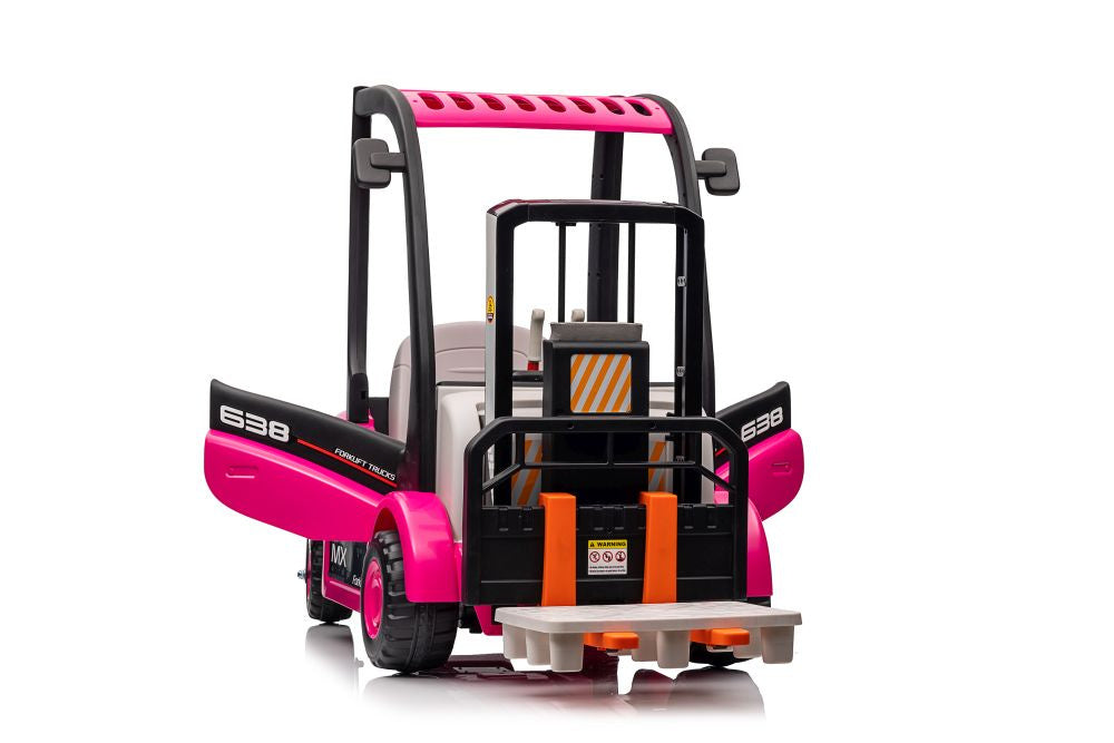XMX638 Pink Battery-Powered Forklift (10)