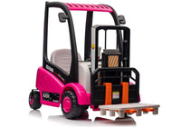 XMX638 Pink Battery-Powered Forklift