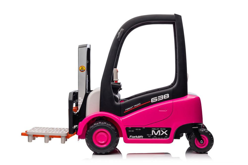 XMX638 Pink Battery-Powered Forklift (3)