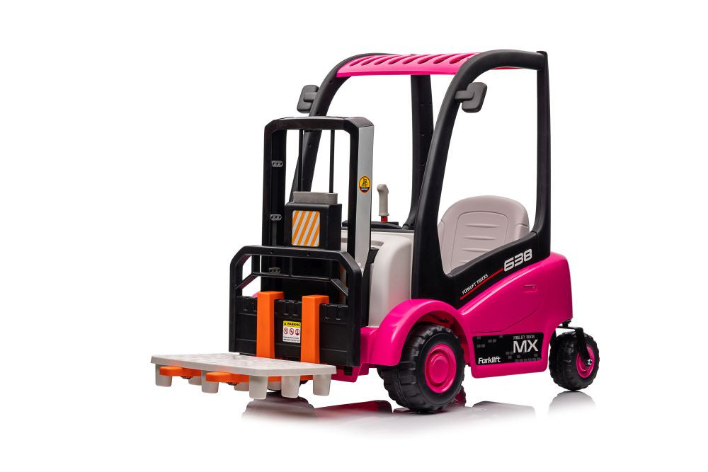 XMX638 Pink Battery-Powered Forklift (2)