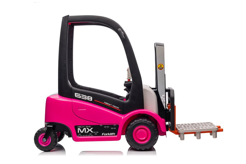 XMX638 Pink Battery-Powered Forklift (4)
