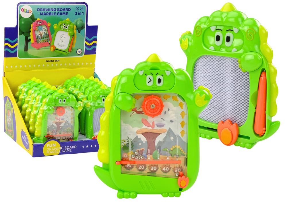 Drawing Board Game 2-in-1 Green Dinosaur