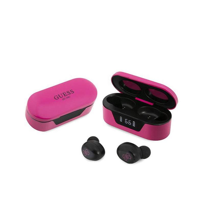 Guess True Wireless Earphones BT5.0 5H - TWS earphones + charging case (purple)