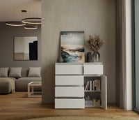 Kommode Malwa 1D5S WEISS – Produktabbildung 5