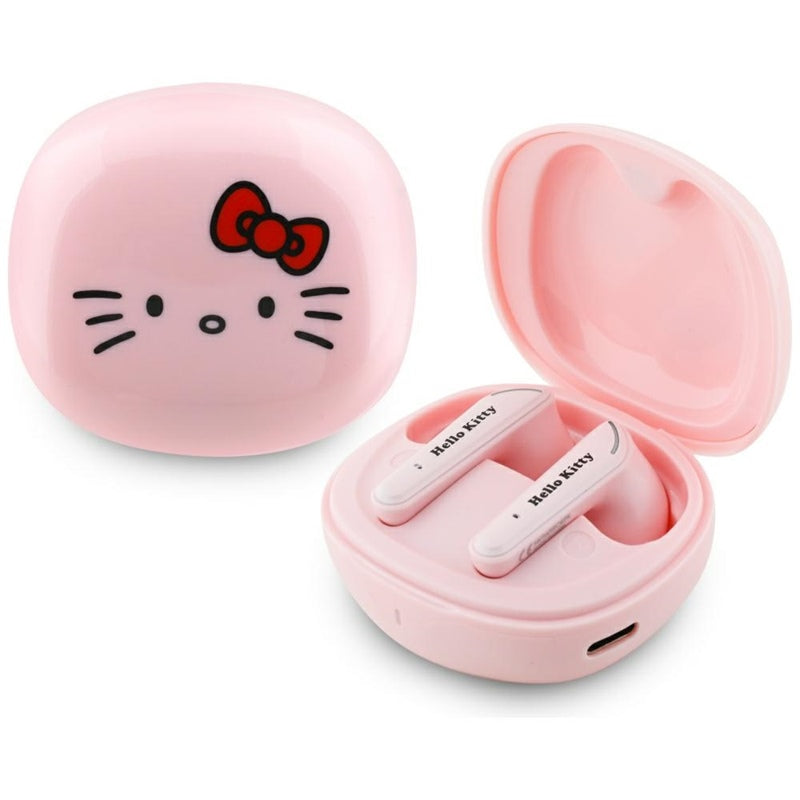 Hello Kitty O Glossy Finish - TWS earphones + charging case (pink)