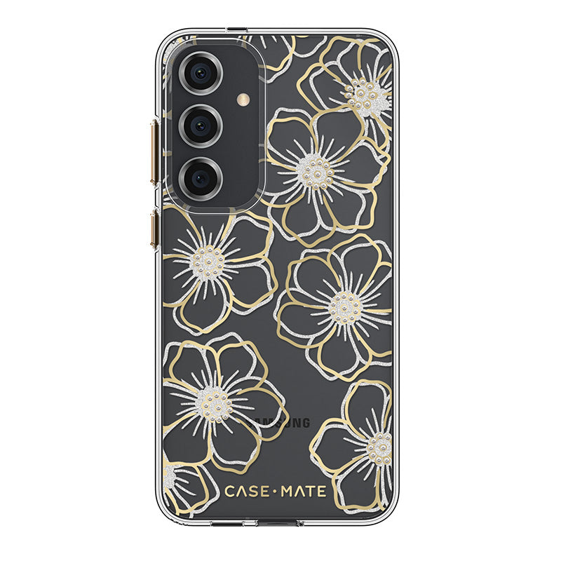 Case-Mate Floral Gems - case for Samsung Galaxy S24+ (gold)