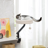 Cat desk bed, cat bed for desk with 360° rotation, adjustable height, cat lounger with removable (10)