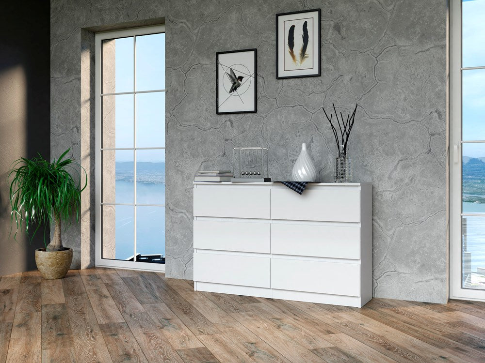 Kommode Malwa M6/120 WEISS – Produktabbildung 5