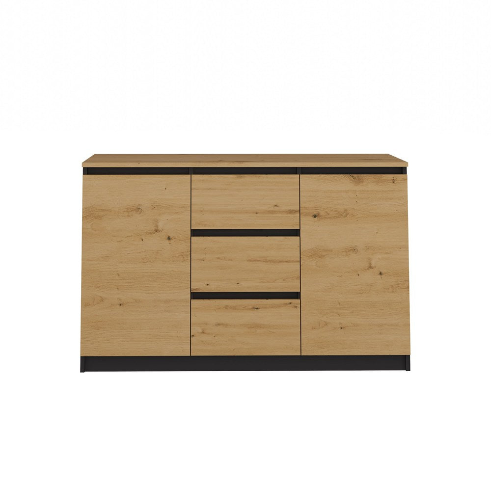 Kommode Malwa 2D3S/BA ANTHRAZIT EICHE ARTISAN – Produktabbildung 5