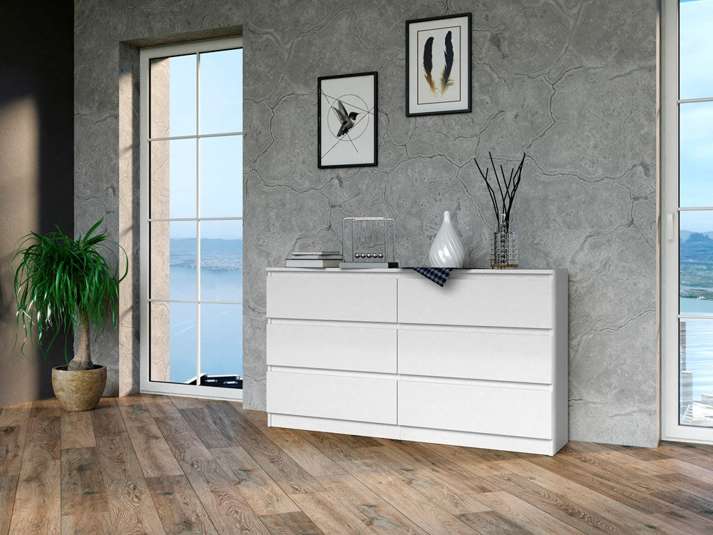 Kommode Malwa M6/140 WEISS – Produktabbildung 3
