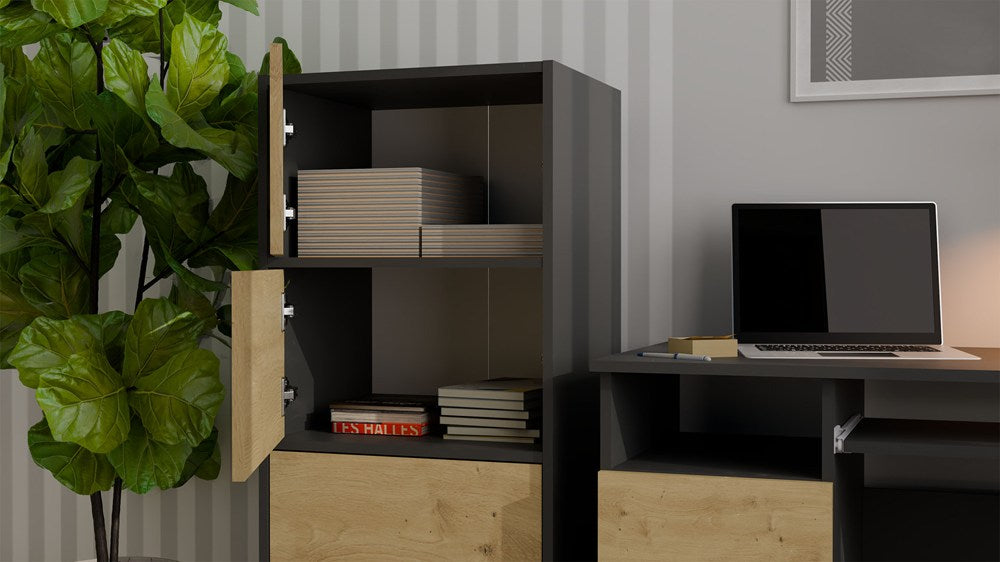 Kommode ALMA ANTHRAZIT EICHE ARTISAN – Produktabbildung 4