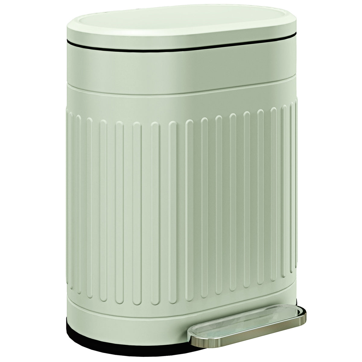 20L Trash Can Pedal Bin with Lid, Foot Pedal, Removable Inner Bucket, Soft-Close Function, 36.5 x 31.2 x 45 cm