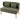 2-seater sofa, small chenille sofa with wingback, thick seat, rubberwood legs, dark green