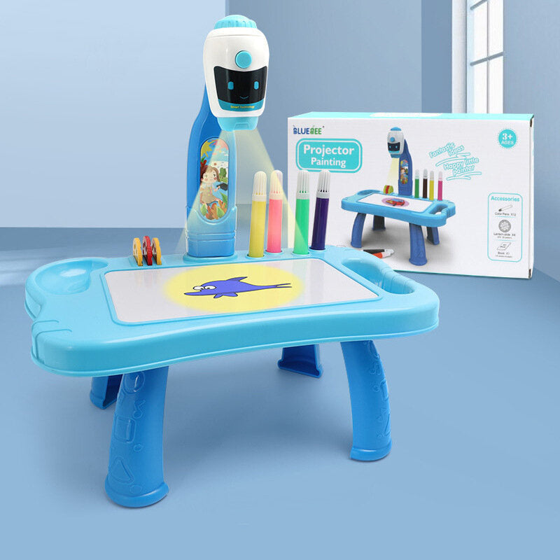 Mini projector robot table 2-in-1 accessory blue (2)