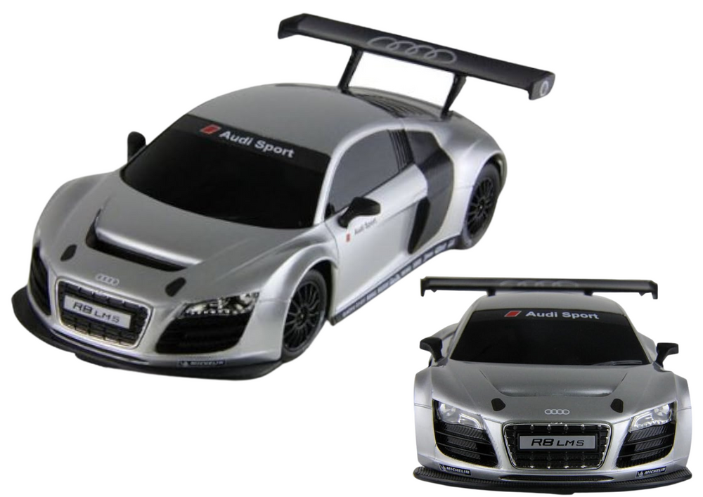 AUDI R8 LMS Silver 1:24 remote-controlled sports car
