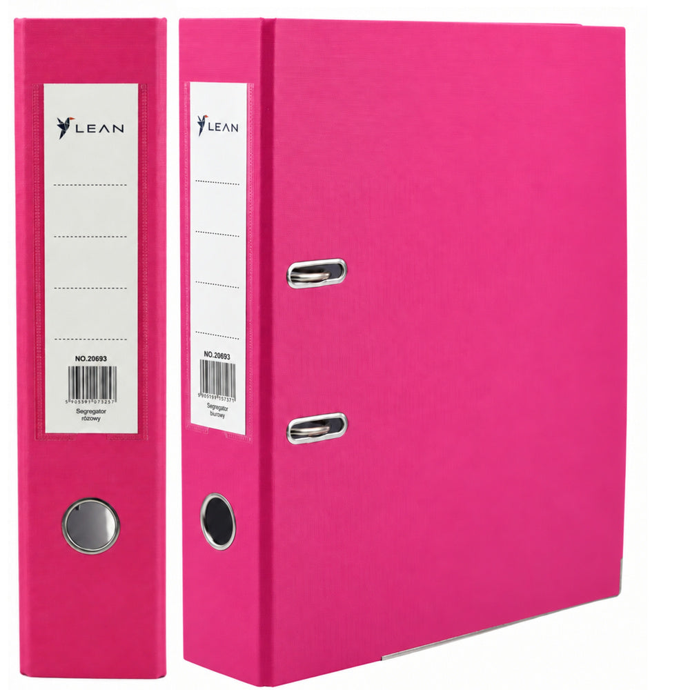 A4 Document Folder/75 mm Lever Arch Mechanism Pink