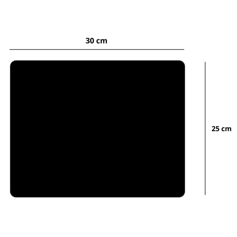Anti-slip mouse pad black 30x25cm (2)