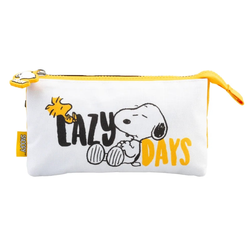Snoopy - three-compartment pencil case from the Lazy Days collection