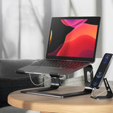 Crong AluBench – Aluminum Laptop Stand (black) (10)