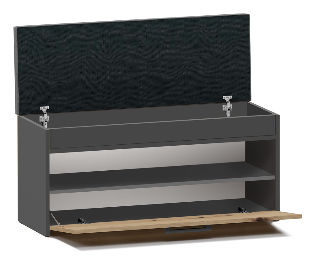 Schuhschrank Parma PARMA ANTHRAZIT ARTISAN – Produktabbildung 2