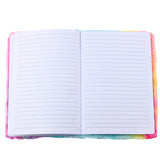 Plush-lined notebook with a colorful 3D unicorn (2)