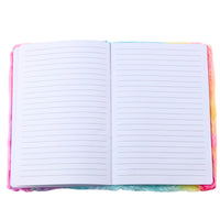 Plush-lined notebook with a colorful 3D unicorn (2)